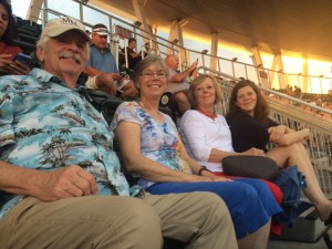 Auggie fans in the stands at Target Field